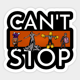 Red Hot Can't Stop Sticker